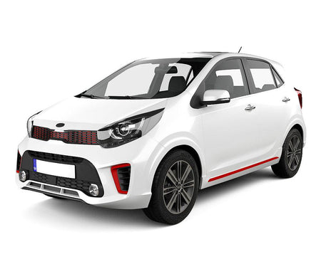 Protection de seuil de porte en acier inoxydable Kia Picanto