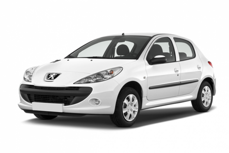 Protection de seuil de porte en acier inoxydable Peugeot 206