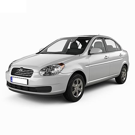 Protection de seuil de porte en acier inoxydable Hyundai Accent fabrication 2006 - 2010, carrosserie sedán