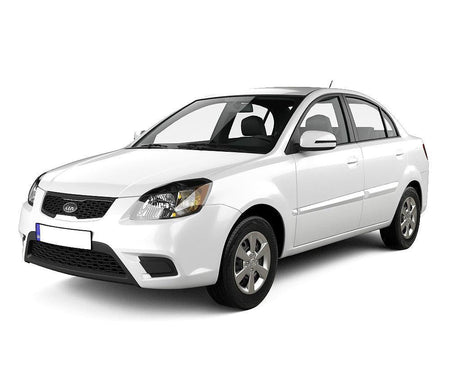 Protection de seuil de porte en acier inoxydable Kia Rio II fabrication 2005 - 2011, carrosserie berline