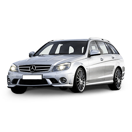 Protection de seuil de porte en acier inoxydable Mercedes Classe C W204 fabrication 12.2007 - 09.2014, carrosserie break