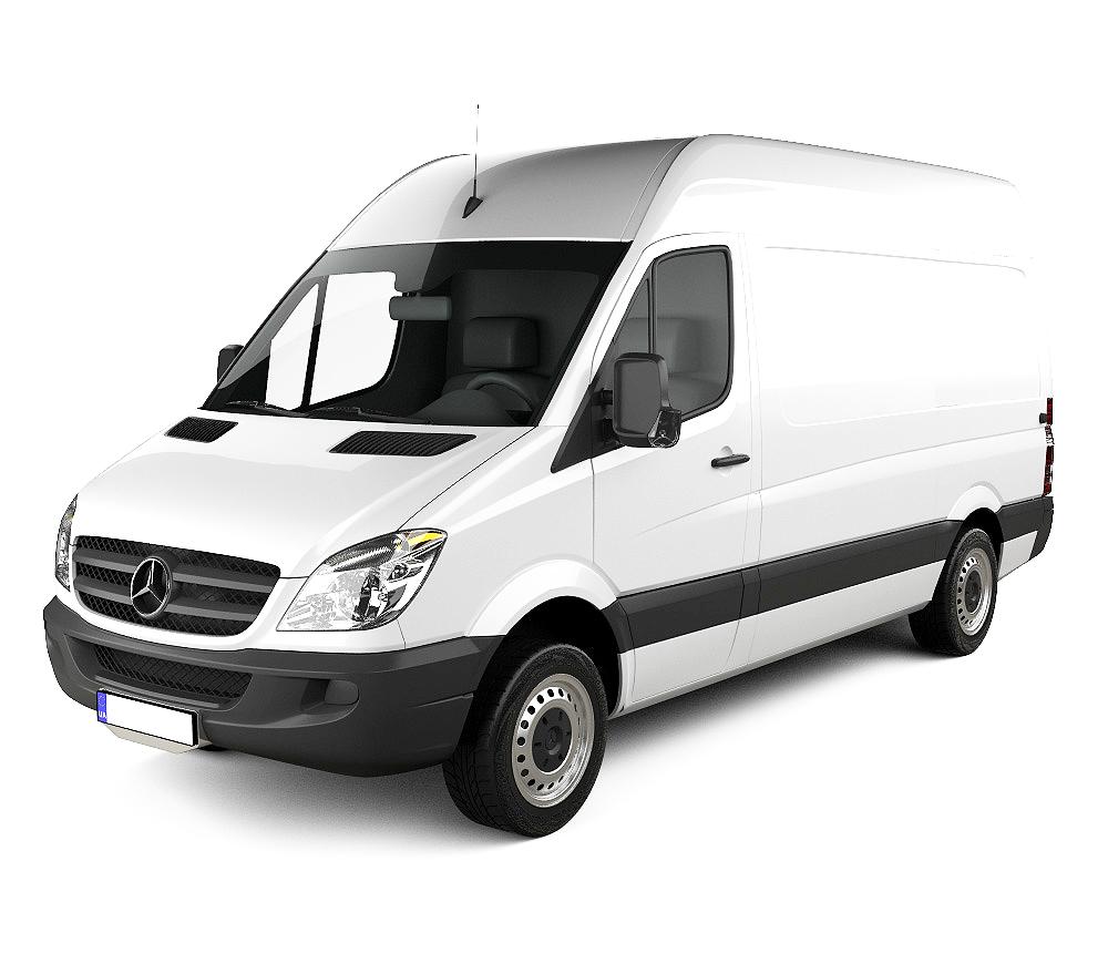 Tapis avec bords relevés Mercedes Sprinter II fabrication 2006 - 2018, carrosserie van