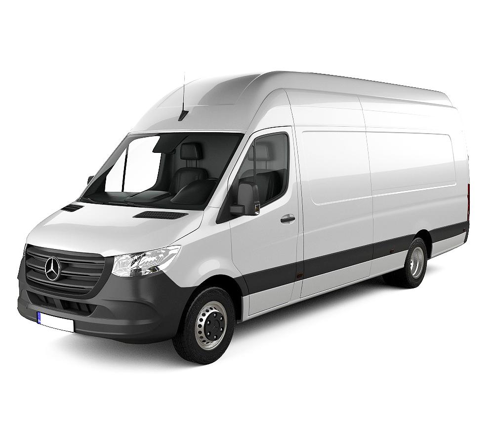 Tapis avec bords relevés Mercedes Sprinter III fabrication 2018 - présent, carrosserie van