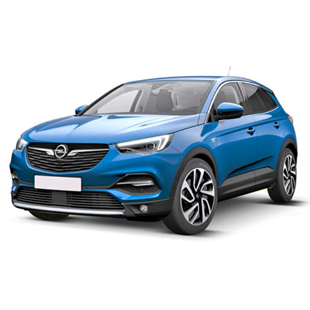 Protection de seuil de porte en acier inoxydable Opel Grandland X fabrication 10.2017 - présent, carrosserie suv