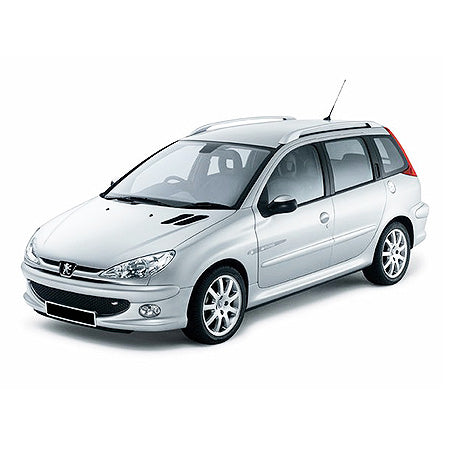 Tapis avec bords relevés Peugeot 206 fabrication 2002 - 2007, carrosserie break