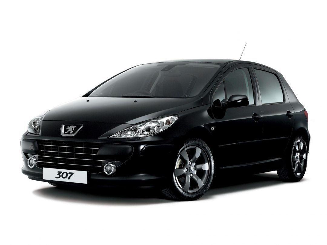 Protection de seuil de porte en acier inoxydable Peugeot 307 fabrication 03.2001 - 2005, carrosserie berline