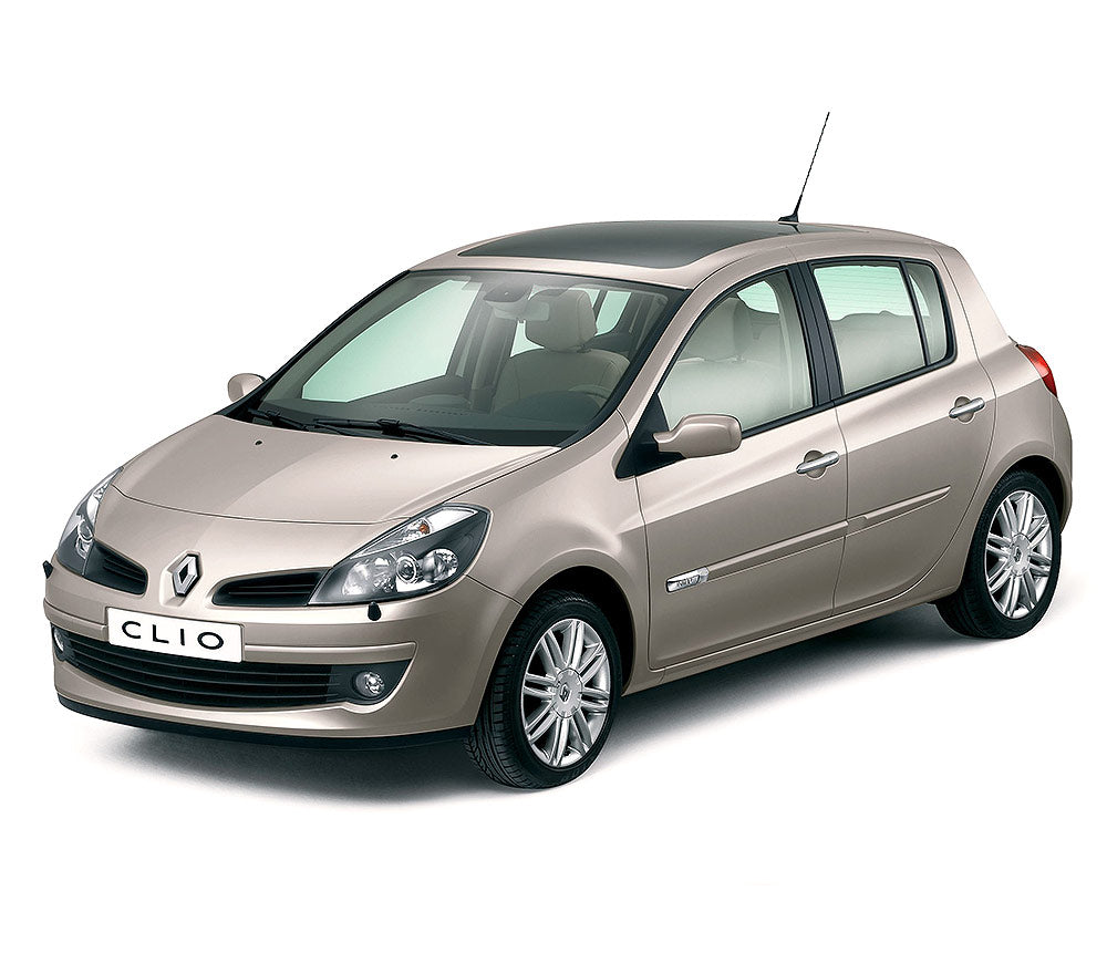 Protection en acier inoxydable pour pédale repos-pied Renault Clio III fabrication 09.2005 - 09.2012, carrosserie berline