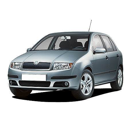 Protection de seuil de porte en acier inoxydable Skoda Fabia I fabrication 2000 - 2007, carrosserie sedán