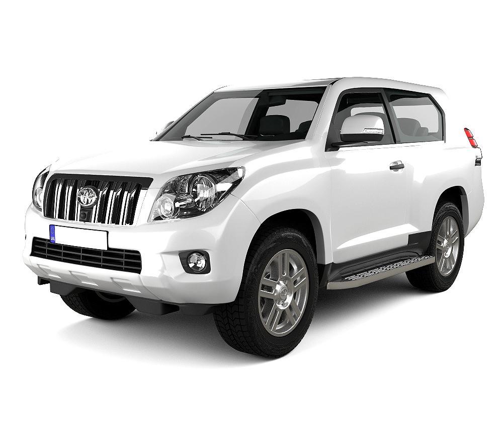 Protection de seuil de porte en acier inoxydable Toyota Land Cruiser 150 fabrication 11.2009 - présent, carrosserie suv