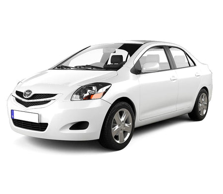 Protection de seuil de porte en acier inoxydable Toyota Yaris II fabrication 10.2005 - 2011, carrosserie berline
