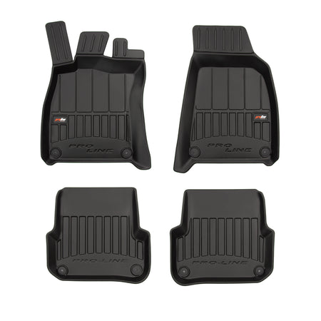 Tapis avec bords relevés Audi A6 C6, fabrication 2004 - 03.2006, carrosserie break avant facelift, 37.5 cm de distance entre les fermetures arrière | 3D407633