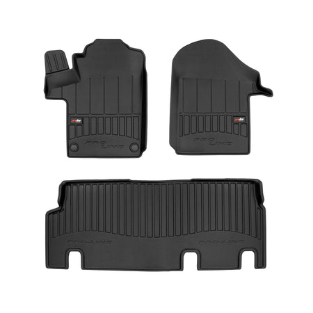 Tapis avec bords relevés Mercedes Vito W447, fabrication 10.2014 - présent, carrosserie van 1 et 2 ème file de sièges | 3D408609