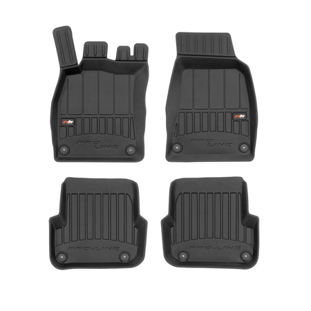 Tapis avec bords relevés Audi A6 C6, fabrication 03.2006 - 2011, carrosserie break après facelift, 34.5 cm de distance entre les fermetures arrière | 3D408852