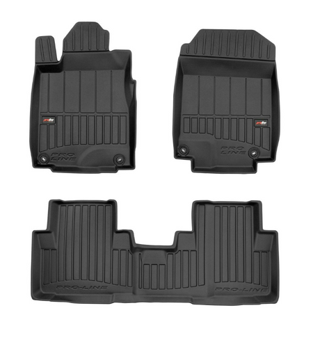 Tapis avec bords relevés Honda CR-V IV, fabrication 10.2012 - 09.2018, carrosserie suv pas de caisson de basse sous le siège du passage | 3D425477