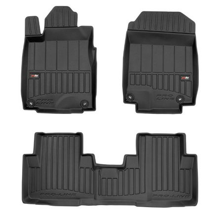 Tapis avec bords relevés Honda CR-V IV, fabrication 10.2012 - 09.2018, carrosserie suv pas de caisson de basse sous le siège du passage | 3D425477