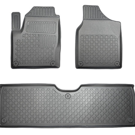 Tapis avec bords relevés Volkswagen Sharan I, fabrication 1995 - 08.2010, carrosserie van 5-7 places, sans 3 ème file de sièges | 602169