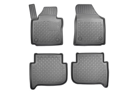 Tapis avec bords relevés Volkswagen Touran I, fabrication 03.2003 - 08.2015, carrosserie van 5-7 places, sans 3 ème file de sièges | 602551