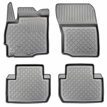 Tapis avec bords relevés Mitsubishi Outlander III, fabrication 09.2012 - présent, carrosserie suv ne correspond pas au hybride, sans 3 ème file de sièges | 602899