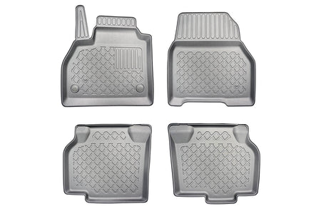 Tapis avec bords relevés Renault Kangoo II, fabrication 2008 - 04.2021, carrosserie van 5-7 places, empattement l1, sans 3 ème file de sièges | 603028