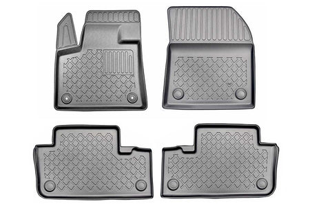 Tapis avec bords relevés Citroen DS 7, fabrication 02.2018 - présent, carrosserie suv ne correspond pas à la version avec tunnel médian sur la rangée de 2 sièges | 603910