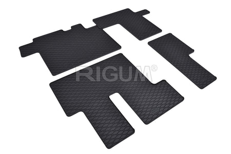 Tapis de voiture Hyundai Staria, fabrication 2022 - présent, carrosserie van 2 et 3 ème file de sièges, 9 places | 905939