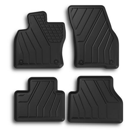 Tapis avec bords relevés Volkswagen Caddy, fabrication 11.2020 - présent, carrosserie van | AP1131