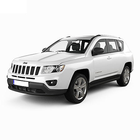 Protection de seuil de porte en acier inoxydable Jeep Compass I fabrication 07.2007 - 07.2017, carrosserie suv