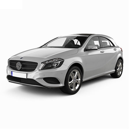 Protection de seuil de porte en acier inoxydable Mercedes Classe A W176 fabrication 09.2012 - 04.2018, carrosserie berline