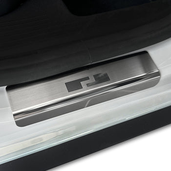 Protection de seuil de porte en acier inoxydable Dacia Duster III Hybrid, fabrication 06.2024 - présent, carrosserie suv | 08-1410