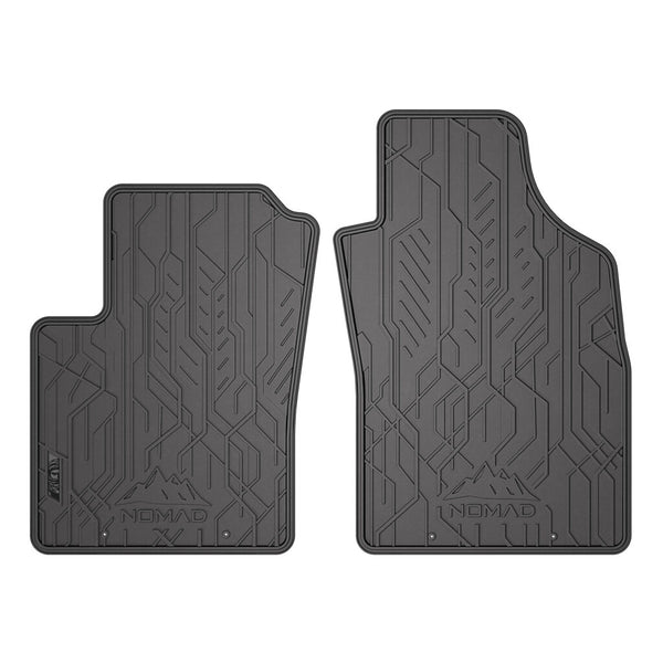 Tapis en caoutchouc avant Fiat 500 C, fabrication 2006 - présent, carrosserie cabrio (2 pcs.) | ND0307