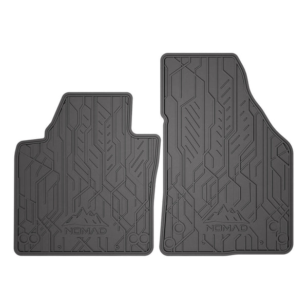 Tapis en caoutchouc avant Volkswagen Touran I, fabrication 03.2003 - 08.2010, carrosserie van (2 pcs.) | ND0391