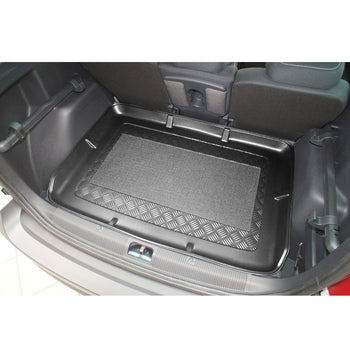 Tapis de coffre Skoda Yeti, carrosserie suv, fabrication 06.2009 - 11.2017, coffre supérieur, la roue complète- normal | 192492
