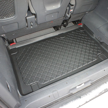 Tapis de coffre Fiat Scudo II Panorama, carrosserie van, fabrication 2007 - 2016, empattement l2, derriere 3e rangée de sieges | 192758GRD