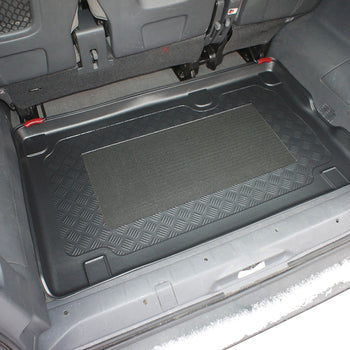 Tapis de coffre Fiat Scudo II Panorama, carrosserie van, fabrication 2007 - 2016, empattement l2, derriere 3e rangée de sieges | 192758