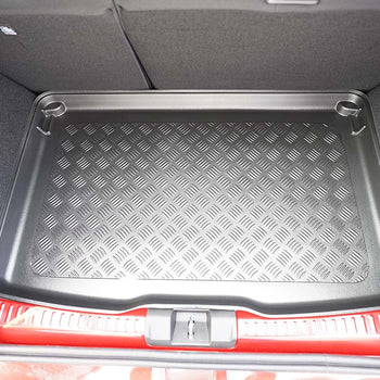 Tapis de coffre Dacia Sandero Stepway Sandero III Stepway, carrosserie berline, fabrication 01.2021 - présent, coffre supérieur, sans plancher réglable en hauteur | 193062BSC
