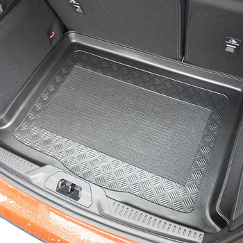 Tapis de coffre Ford Focus IV, carrosserie berline, fabrication 09.2018 - présent, coffre inférieur, la roue de dépannage- petite | 193141