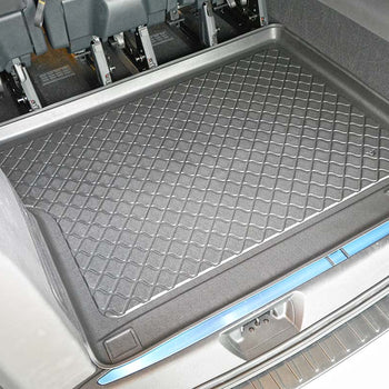 Tapis de coffre Ford Tourneo Custom Facelift, carrosserie van, fabrication 02.2018 - 06.2023, empattement l2, derriere 3e rangée de sieges | 193145GRD