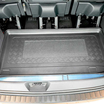Tapis de coffre Ford Tourneo Custom Facelift, carrosserie van, fabrication 02.2018 - présent, empattement l1, derriere 3e rangée de sieges | 193146