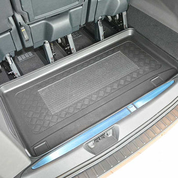 Tapis de coffre Ford Tourneo Custom Facelift, carrosserie van, fabrication 02.2018 - présent, empattement l1, derriere 3e rangée de sieges | 193146