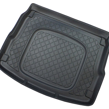 Tapis de coffre Audi A8 D4 Quattro, carrosserie sedán, fabrication 01.2010-09.2013, la roue de dépannage- petite / kit de réparation, empattement court et long | 193207GRD