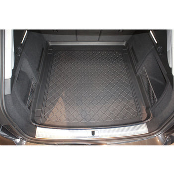 Tapis de coffre Audi A4 B9 Quattro, carrosserie break, fabrication 11.2015 - présent, inclusivement facelift, inclusivement pour modèles avec système des rails de fixation | 193217GRD
