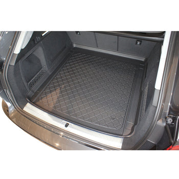 Tapis de coffre Audi A4 B9 Quattro, carrosserie break, fabrication 11.2015 - présent, inclusivement facelift, inclusivement pour modèles avec système des rails de fixation | 193217GRD