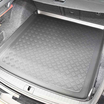 Tapis de coffre Skoda Octavia IV PHEV, carrosserie break, fabrication 09.2020- présent, coffre supérieur, plancher variable en la position la plus haute | 193284BSC