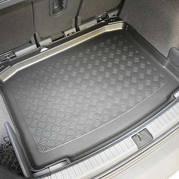Tapis de coffre Skoda Karoq, carrosserie suv, fabrication 2017 - présent, coffre inférieur, la roue de dépannage- petite | 193296BSC
