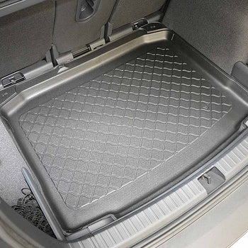 Tapis de coffre Skoda Karoq, carrosserie suv, fabrication 2017 - présent, coffre inférieur, la roue de dépannage- petite | 193296GRD