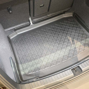 Tapis de coffre Skoda Karoq, carrosserie suv, fabrication 2017 - présent, coffre inférieur, la roue de dépannage- petite | 193296GRD