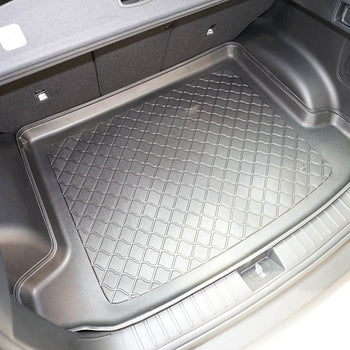 Tapis de coffre Kia Sportage V Hybrid, carrosserie suv, fabrication 04.2022 - 2025, coffre supérieur, avec oreilles latérales amovibles pour subwoofer | 193323GRD