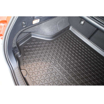 Tapis de coffre Toyota Auris II Hybrid, carrosserie break, fabrication 07.2013 - 12.2018, coffre supérieur, avec plancher double du coffre | 193373GRD
