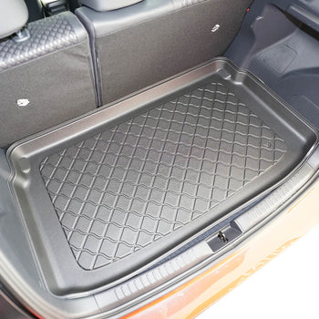 Tapis de coffre Toyota Yaris IV Hybrid, carrosserie berline, fabrication 09.2020 - présent, coffre supérieur, avec plancher double du coffre | 193393GRD