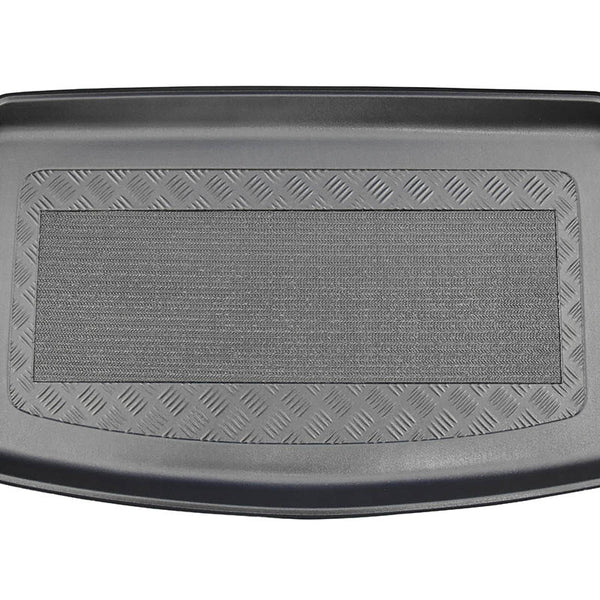 Tapis de coffre Volkswagen Polo VI, carrosserie berline, fabrication 10.2017 - présent, coffre inférieur, plancher variable en la position la plus bas | 193426